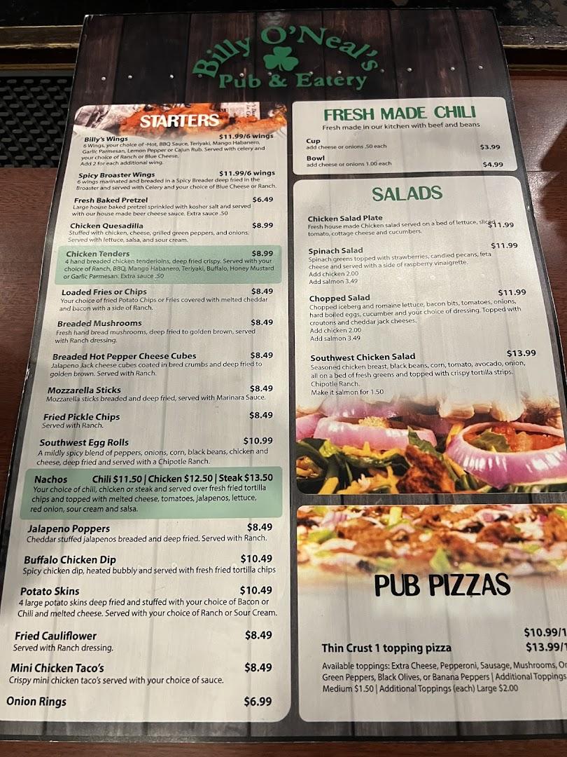 Billy O'Neals Pub & Eatery