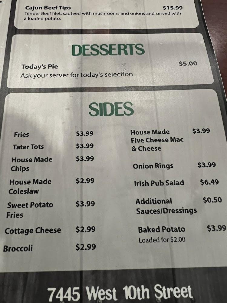Billy O'Neals Pub & Eatery Menu image 3