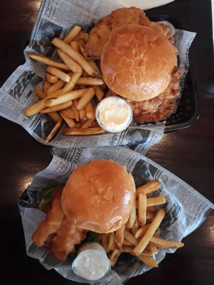 Tenderloin Sandwich and Fish Sandwich
